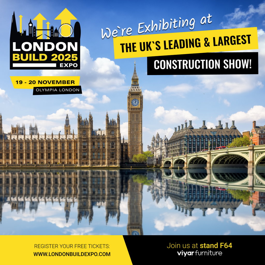 VIYAR at London Build Expo 2025: discover innovative furniture solutions for private and commercial spaces