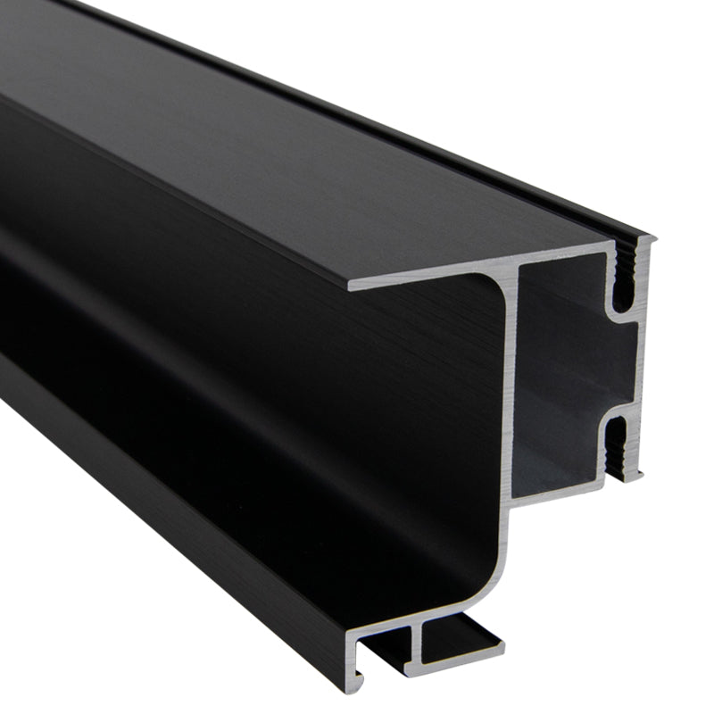 Profile GOLA vertical side Ferro Fiori with groove for LED, chipboard 18 mm, L = 5400 mm, type L