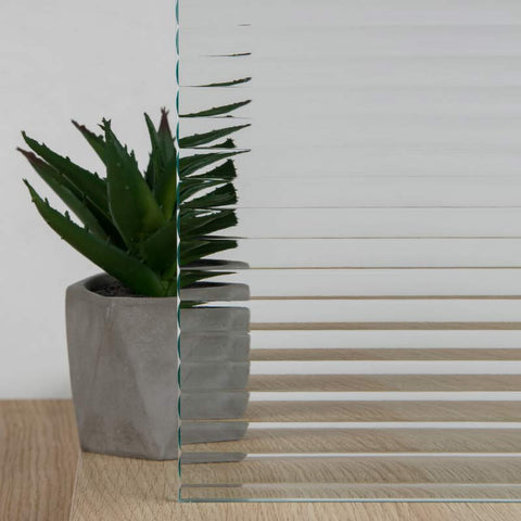 Glass fluts transparent 4 mm