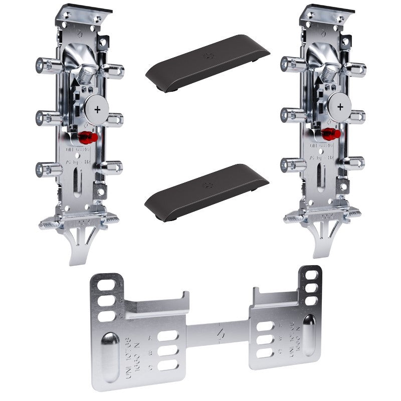 Set of hidden hangers LIBRA H2 (ABC bar, 150 kg/pair), Italiana Ferramenta