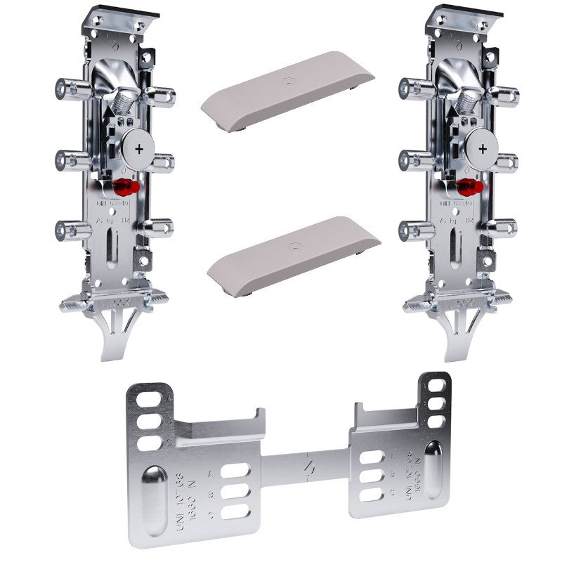 Set of hidden hangers LIBRA H2 (ABC bar, 150 kg/pair), Italiana Ferramenta