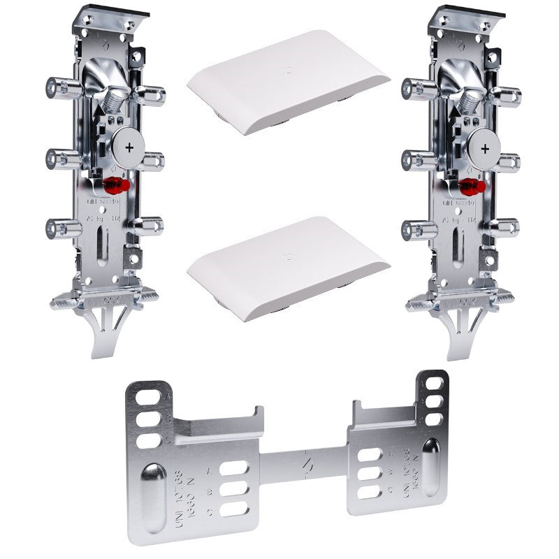 Set of hidden hangers LIBRA H2 (ABC bar, 150 kg/pair), Italiana Ferramenta