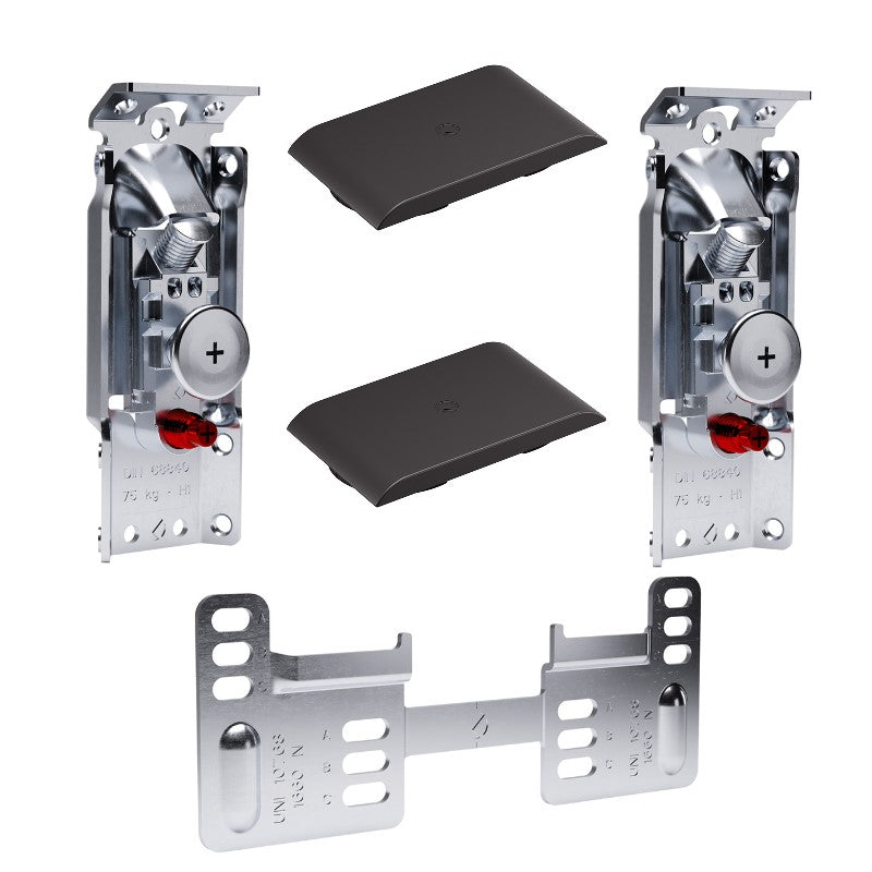 Set of hidden hangers LIBRA H1 (ABC bar, 150 kg/pair), Italiana Ferramenta