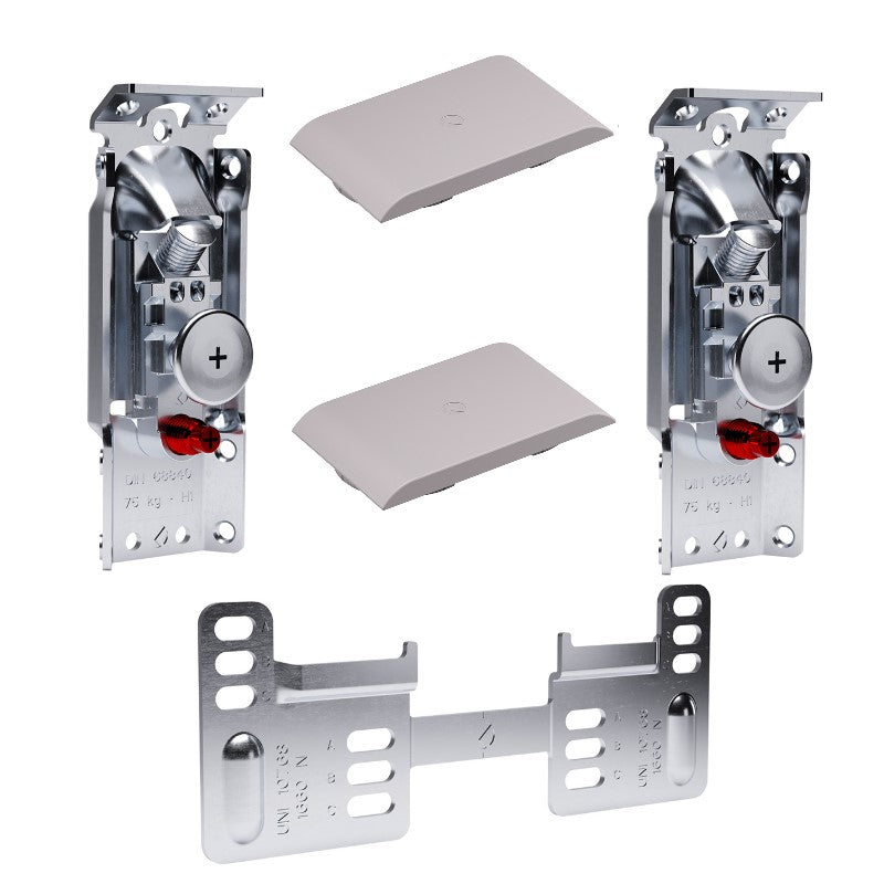 Set of hidden hangers LIBRA H1 (ABC bar, 150 kg/pair), Italiana Ferramenta